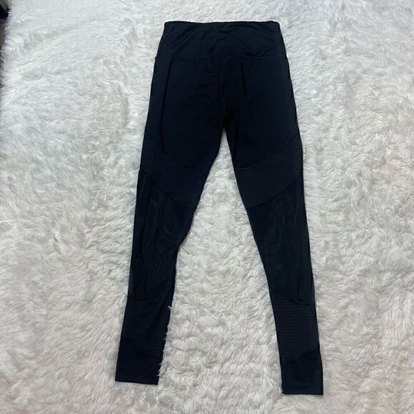 Victorias Secret Leggings Size Small Pants Black High Rise Mesh Yoga Sports - Picture 9 of 11
